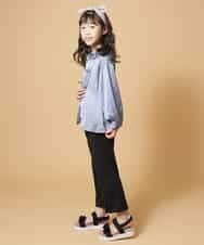 KJBEN20044 a.v.v KIDS(アー・ヴェ・ヴェ) [140-150]チャイナブラウス ブルー