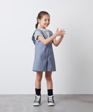 KJEFS44029 a.v.v KIDS(アー・ヴェ・ヴェ) [100-130]Vネックショートサロペット ネイビー