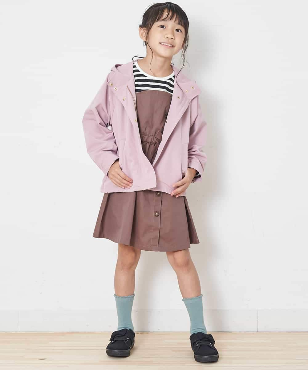 KJEJL04039 a.v.v KIDS(アー・ヴェ・ヴェ) [160]アシメフロントデザインドッキングワンピース[WEB限定サイズ] ブラウン