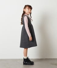 KJELT60044 a.v.v KIDS(アー・ヴェ・ヴェ) [140-150]Vネックジャンスカ ブラック