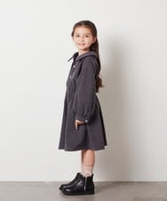 KJELW65055 a.v.v KIDS(アー・ヴェ・ヴェ) [140-150]レイヤードシャツワンピース ダークグレー