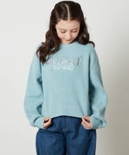 KJFAV71039 a.v.v KIDS(アー・ヴェ・ヴェ) [140-160]ロゴ刺繍ニット アイボリー