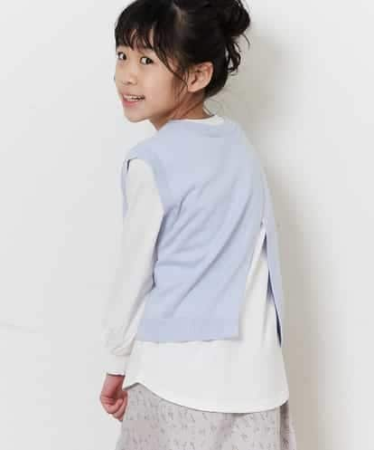 KJFFM34034 a.v.v KIDS [110-130]バックスリットニットベストセット[WEB限定サイズ]