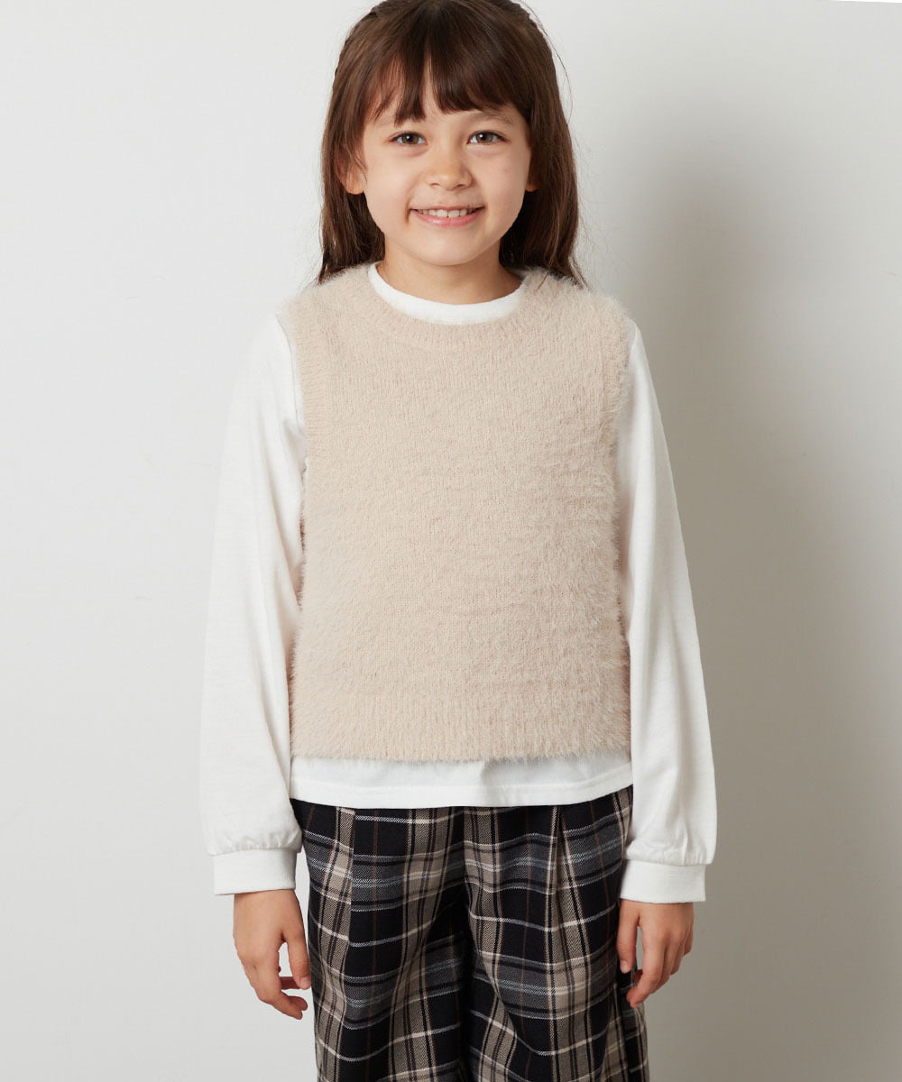 22SS【美品】Misha\u0026Puff 22SS ニットベスト 6-7Y - トップス(その他)