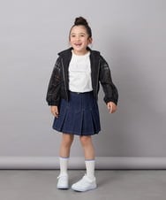 KJHFA23034 a.v.v KIDS(アー・ヴェ・ヴェ) [120-130]インパン付きタックプリーツスカート ブルー