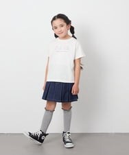 KJHFA23034 a.v.v KIDS(アー・ヴェ・ヴェ) [120-130]インパン付きタックプリーツスカート ブルー