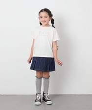 KJHFA23034 a.v.v KIDS(アー・ヴェ・ヴェ) [120-130]インパン付きタックプリーツスカート ブルー