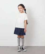 KJHFA23034 a.v.v KIDS(アー・ヴェ・ヴェ) [120-130]インパン付きタックプリーツスカート ブルー