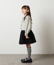 KJHKU41034 a.v.v KIDS(アー・ヴェ・ヴェ) [160]タックフレアスカート ベージュ