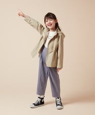 KJJJV30049 a.v.v KIDS(アー・ヴェ・ヴェ) [100-130]ウェストドロストマウンテンパーカー ベージュ