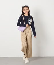 KJKEA20021 a.v.v KIDS(アー・ヴェ・ヴェ) [100-130]モチーフプリントロンT ラベンダー