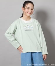 KJKEA82039 a.v.v KIDS(アー・ヴェ・ヴェ) [130]【ポチャッコ】レイヤード風ロンT グリーン