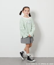 KJKEA82039 a.v.v KIDS(アー・ヴェ・ヴェ) [130]【ポチャッコ】レイヤード風ロンT グリーン