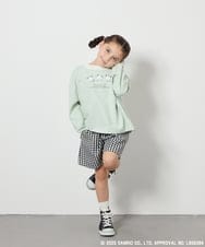 KJKEA82039 a.v.v KIDS(アー・ヴェ・ヴェ) [130]【ポチャッコ】レイヤード風ロンT グリーン