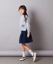 KJKEX36039 a.v.v KIDS(アー・ヴェ・ヴェ) [160]ショートスウェット ホワイト