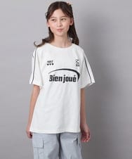 KJKFA41034 a.v.v KIDS(アー・ヴェ・ヴェ) [130]レースキリカエゲーミングＴシャツ ブルー