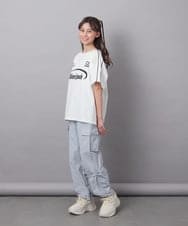 KJKFA41034 a.v.v KIDS(アー・ヴェ・ヴェ) [130]レースキリカエゲーミングＴシャツ ブルー