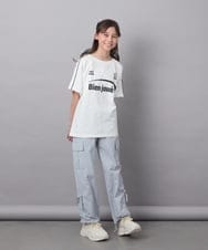 KJKFA41034 a.v.v KIDS(アー・ヴェ・ヴェ) [130]レースキリカエゲーミングＴシャツ ブルー