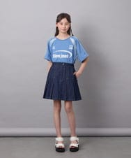 KJKFB41034 a.v.v KIDS(アー・ヴェ・ヴェ) [140-150]レースキリカエゲーミングＴシャツ ブルー