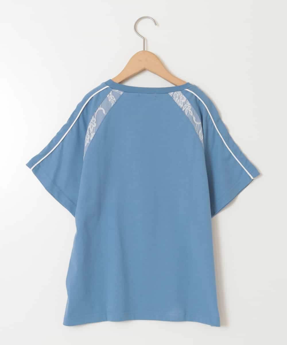KJKFB41034 a.v.v KIDS(アー・ヴェ・ヴェ) [140-150]レースキリカエゲーミングＴシャツ ブルー