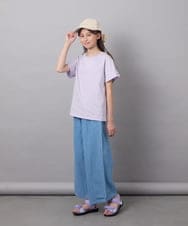 KJKFB49029 a.v.v KIDS(アー・ヴェ・ヴェ) [140-150]ソデレースアップＴシャツ ブラック