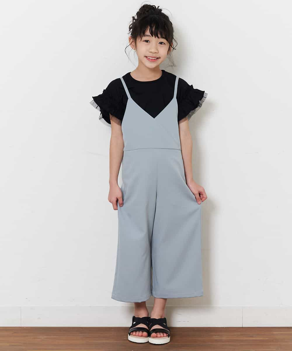 KJKFM33014 a.v.v KIDS(アー・ヴェ・ヴェ) [100-130]【プチプラ】フリルスリーブＴシャツ[WEB限定サイズ] ピンク