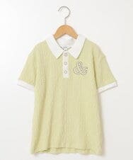 KJKFS84024 a.v.v KIDS(アー・ヴェ・ヴェ) [100-130]【マイルドライナーコラボ】ロゴポロTシャツ マイルドシトラスグリーン