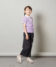 KJKFS84024 a.v.v KIDS(アー・ヴェ・ヴェ) [100-130]【マイルドライナーコラボ】ロゴポロTシャツ マイルドバイオレット