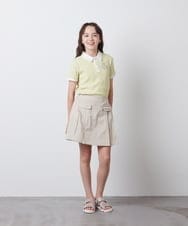 KJKFS84024 a.v.v KIDS(アー・ヴェ・ヴェ) [100-130]【マイルドライナーコラボ】ロゴポロTシャツ マイルドバイオレット