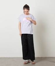 KJKFV46019 a.v.v KIDS(アー・ヴェ・ヴェ) [100-130]スパンコールＴシャツ ホワイト