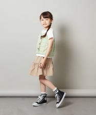 KJKGS12029 a.v.v KIDS(アー・ヴェ・ヴェ) [100-130]【セットアップ対応】キャミドッキングトップス グリーン