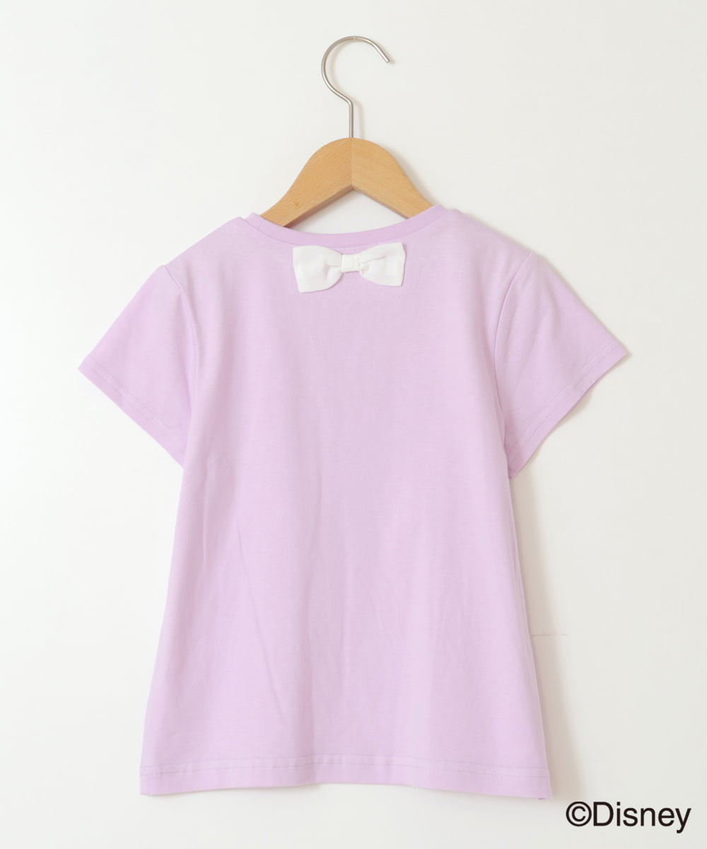 KJKGV81029 a.v.v KIDS(アー・ヴェ・ヴェ) [100-140]バックリボンＴシャツ ラベンダー