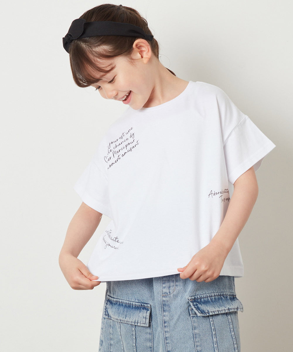 KJKGW09024 a.v.v KIDS [140-150]ロゴアソートTシャツ