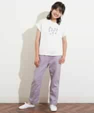 KJKHM03024 a.v.v KIDS(アー・ヴェ・ヴェ) [100-130]【接触冷感】リバーシブル スパンコールTシャツ ピンク