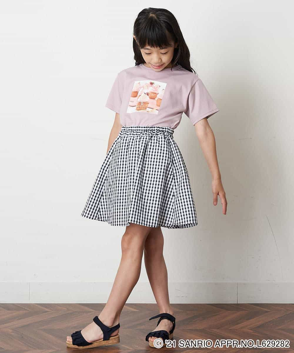 KJKHM82024 a.v.v KIDS(アー・ヴェ・ヴェ) [100-130]【数量限定】サンリオコラボTシャツ[WEB限定サイズ] ライトブルー（ポムポムプリン）