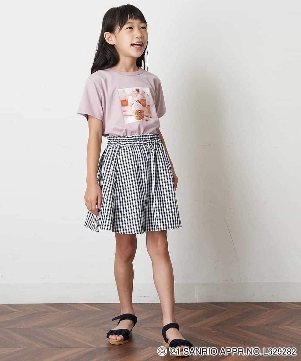 KJKHM82024 a.v.v KIDS(アー・ヴェ・ヴェ) [100-130]【数量限定】サンリオコラボTシャツ[WEB限定サイズ] ライトブルー（ポムポムプリン）