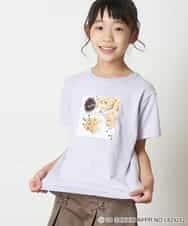 KJKHM82024 a.v.v KIDS(アー・ヴェ・ヴェ) [100-130]【数量限定】サンリオコラボTシャツ[WEB限定サイズ] ライトブルー（ポムポムプリン）