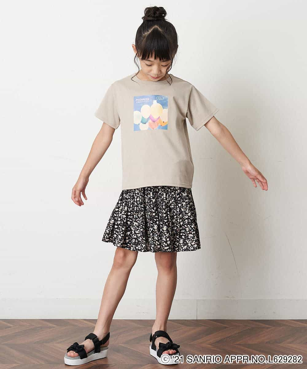 KJKHM82024 a.v.v KIDS(アー・ヴェ・ヴェ) [100-130]【数量限定】サンリオコラボTシャツ[WEB限定サイズ] ライトブルー（ポムポムプリン）