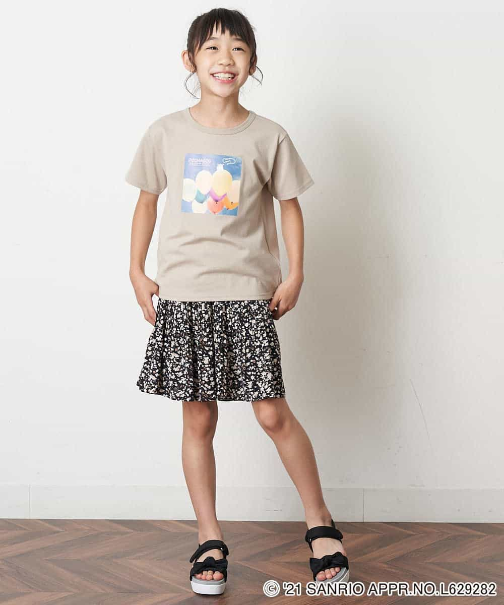 KJKHM82024 a.v.v KIDS(アー・ヴェ・ヴェ) [100-130]【数量限定】サンリオコラボTシャツ[WEB限定サイズ] ライトブルー（ポムポムプリン）