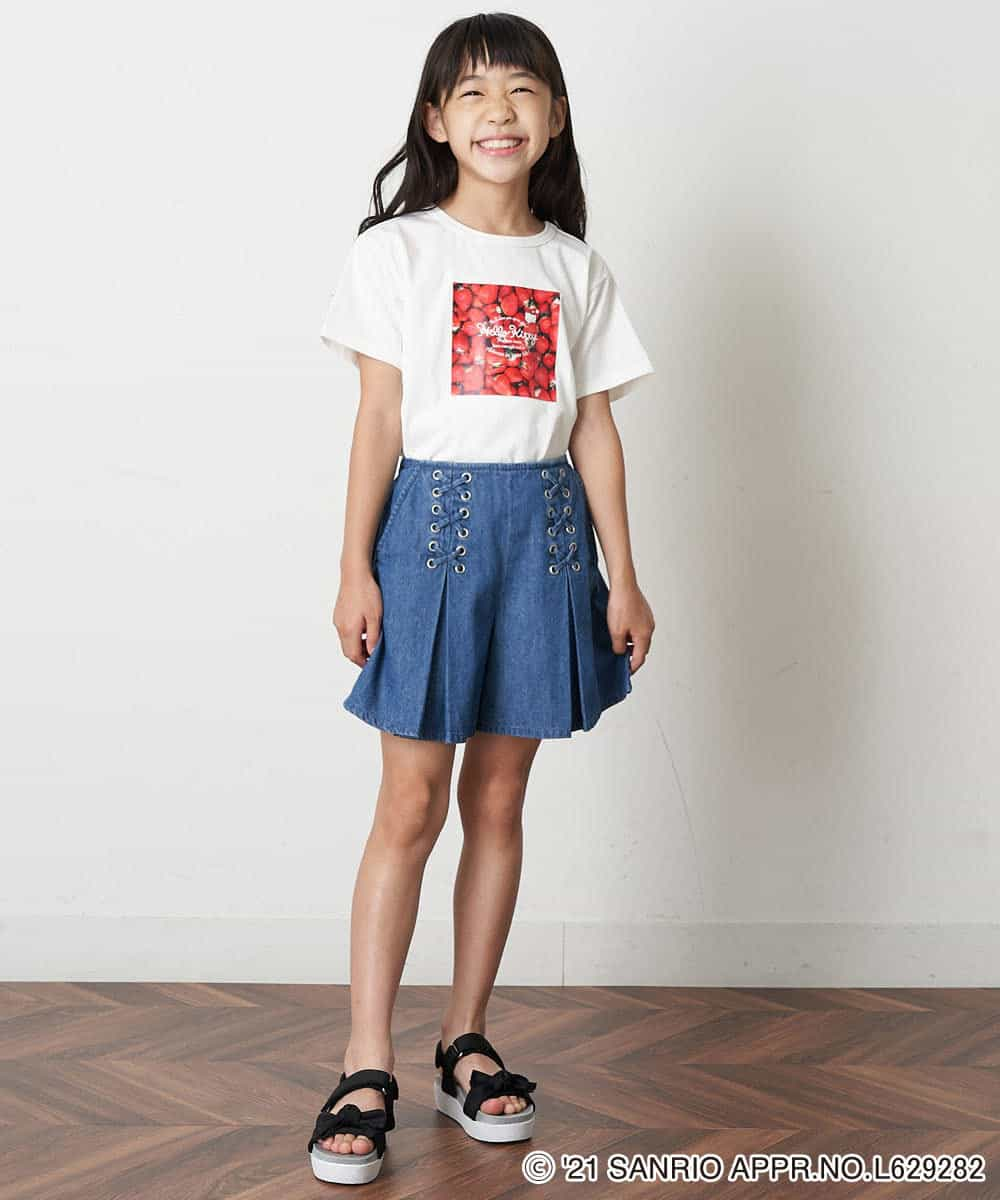 KJKHM82024 a.v.v KIDS(アー・ヴェ・ヴェ) [100-130]【数量限定】サンリオコラボTシャツ[WEB限定サイズ] ライトブルー（ポムポムプリン）