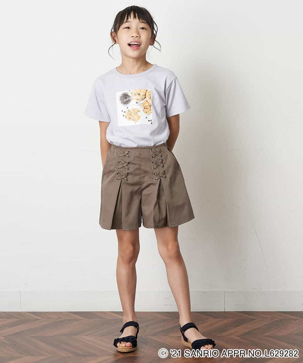 KJKHM82024 a.v.v KIDS(アー・ヴェ・ヴェ) [100-130]【数量限定】サンリオコラボTシャツ[WEB限定サイズ] ライトブルー（ポムポムプリン）