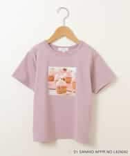 KJKHM82024 a.v.v KIDS(アー・ヴェ・ヴェ) [100-130]【数量限定】サンリオコラボTシャツ[WEB限定サイズ] ライトブルー（ポムポムプリン）