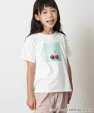 KJKHM82024 a.v.v KIDS(アー・ヴェ・ヴェ) [100-130]【数量限定】サンリオコラボTシャツ[WEB限定サイズ] アイボリー（シナモロール）