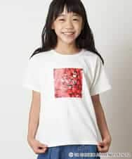 KJKHM82024 a.v.v KIDS(アー・ヴェ・ヴェ) [100-130]【数量限定】サンリオコラボTシャツ[WEB限定サイズ] ホワイト（ハローキティ）