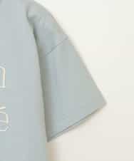 KJKHV25014 a.v.v KIDS(アー・ヴェ・ヴェ) [100-130]【接触冷感】ロゴ刺繍ゆるTシャツ グリーン