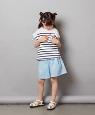 KJKHV71024 a.v.v KIDS(アー・ヴェ・ヴェ) [110-130]ボーダーTシャツ ネイビー