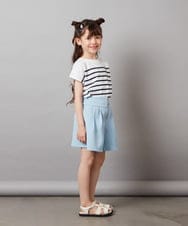 KJKHV71024 a.v.v KIDS(アー・ヴェ・ヴェ) [110-130]ボーダーTシャツ ネイビー