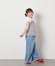 KJKHV71024 a.v.v KIDS(アー・ヴェ・ヴェ) [110-130]ボーダーTシャツ ネイビー