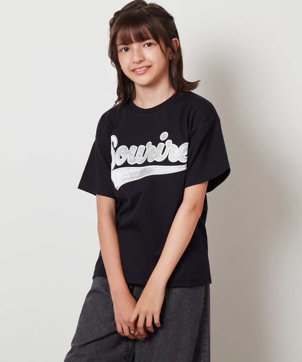 KJKHW26024 a.v.v KIDS(アー・ヴェ・ヴェ) [140-150]【接触冷感】アソートアートゆるＴシャツ ホワイト