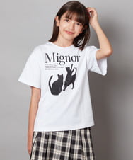 KJKHW26024 a.v.v KIDS(アー・ヴェ・ヴェ) [140-150]【接触冷感】アソートアートゆるＴシャツ ホワイト